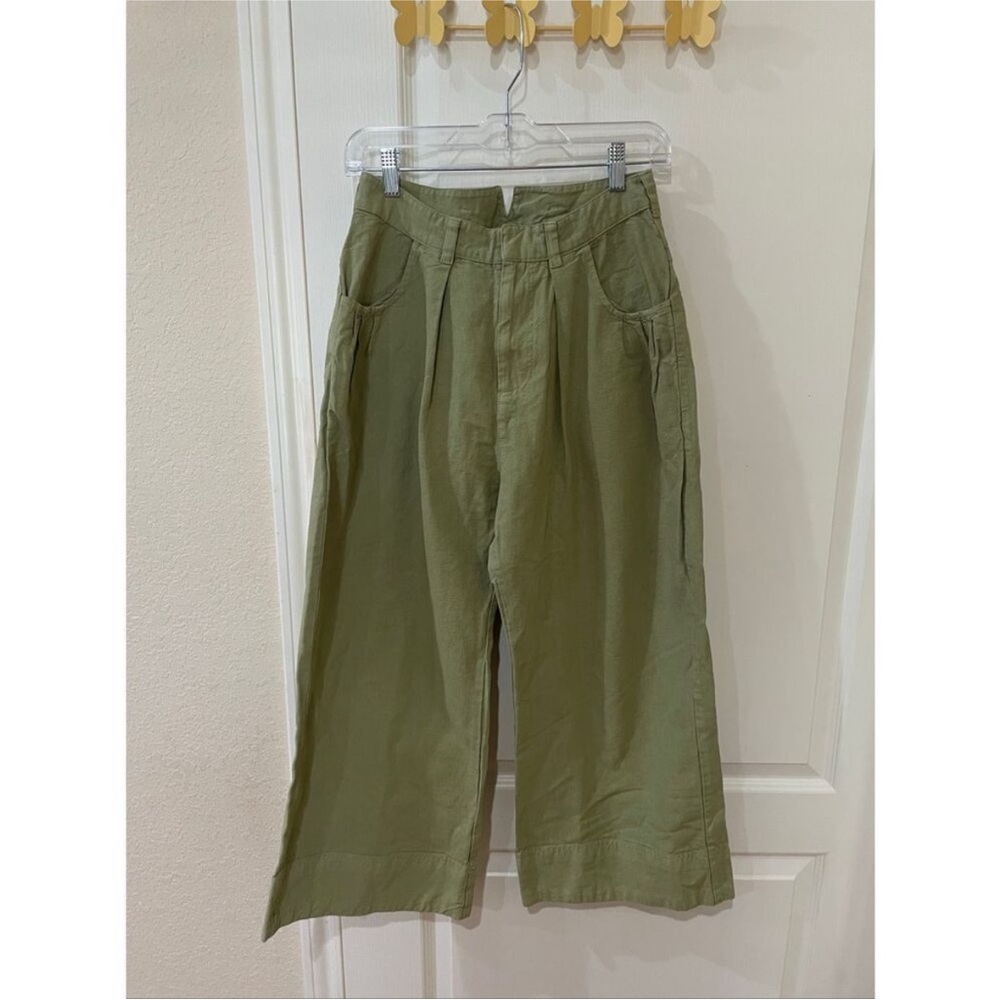 Free People High Waisted Wide Leg Culottes Size Medium